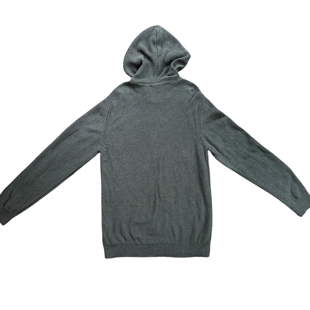 Prana Knit Hoodie Men Large Green Slim Fit 100% Organic Cotton Sweater 1964571 - Picture 3 of 8